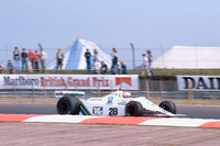クレイ・レガツォーニがドライブする「FW07」。レガツォーニは1979年のイギリスGPでウィリアムズに初優勝をもたらす。通算114勝を数えるウィリアムズの栄光は、ここから始まった。(写真:Newspress)