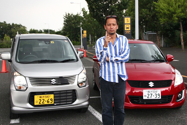 軽トールワゴンナンバーワンの低燃費を誇る「スズキ・ワゴンR」と、従来モデルから大幅に燃費を改善した「スズキ・スイフト」を前に、不肖小沢が大胆提案をかまします。