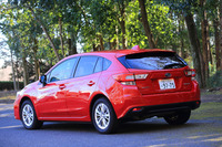 今回試乗したのは、ハッチバックモデルの「インプレッサスポーツ」。ほかにセダン型のボディーを持つ「インプレッサG4」がラインナップされる。