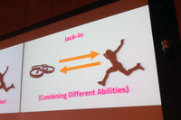 「ジャックイン」はSF小説『ニューロマンサー』に登場する言葉。コンピューターに人間の感覚がつながることを意味している。