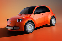 「2CVコンセプト」は、往年の名車「2CV」を特徴づけてきた価値観(手ごろな価格、軽さ、実用性、汎用性、独特の個性)を体現したというEV。2028年までに市販することが想定されている。