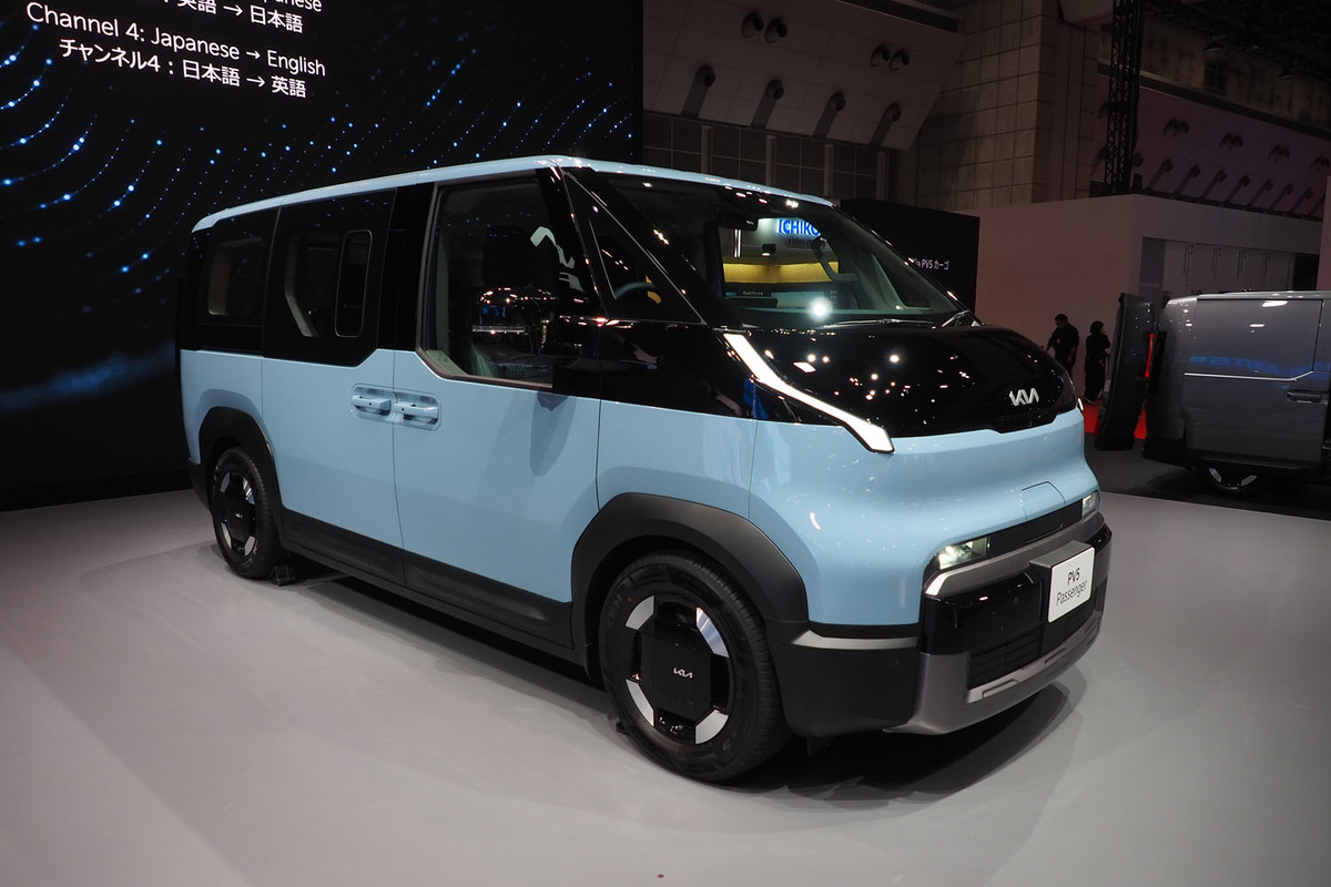 Kia（キア）がワンボックスタイプの電気自動車「PV5」を初披露 2026