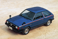 1979年登場の「スバル・レオーネ スイングバック」。1980年のサファリラリーには1.6リッターエンジンの4WDモデルが投入され、いきなりクラス優勝を果たした。