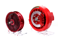 同じく開発中のインホイールモーター(12インチと19インチ)。巻き線の工夫によって修理や解体のしやすさを追求しているのが特徴だ。