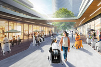 着座型のパーソナルモビリティー「ユニワン」の運用イメージ。ショッピングモールやテーマパーク、博物館、空港施設内などの特定エリアのほか、オフィスや作業場所などでの移動・活躍支援といった運用が想定される。栃木のモビリティリゾートもてぎでは、最新のARとユニワンを融合させた「森の調査隊」と題した自然探索アトラクションも運営されている。