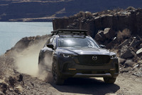 スモール商品群の最新モデルである「CX-50」。他のラインナップとは異なるオフロードイメージを打ち出しているが、日本には導入されていない。