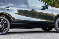 ロッカーモールもつやありブラック仕上げに。こうして見るとドアパネルが凝った曲面で構成されているのがよく分かる。