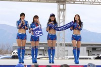 STI MOTORSPORT DAYには、SUBARU BRZ GT GALSとしておなじみのBREEZEの4人も登場。左から平野杏梨さん、あやき いくさん、津田知美さん、江藤菜摘さんだ。