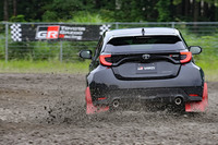 本格的な競技用パーツもラインナップされる予定の「GRヤリス」。モータースポーツへのハードルを下げたいというトヨタの意思が、随所に感じられるモデルとなっていた。