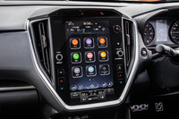 11.6インチセンターインフォメーションディスプレイにはコネクティッドサービス「SUBARU STARLINK」がセットされている。