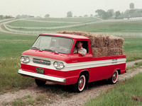 「シボレー・コルベア ランプサイド ピックアップ」。荷台後部に加えて右側にもゲート(アオリ)がある。