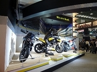 なんとショー直前にブランドの撤退、日本市場撤退ではなくブランド自体の終了が決まってしまったビューエル。東京が最後の勇姿となった。