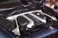 もはや伝統となった6リッターW型12気筒エンジン。900N・mという強大なトルクを発生する。