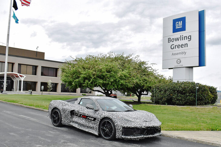 「コルベット」の故郷であるケンタッキー州のボーリンググリーン工場。C8の生産開始に合わせて人員の増強がなされたが、それでも生産は追いついていないという。