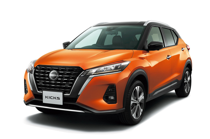 現行型「キックス」。発電用1.2リッター直3エンジンの出力を82PSに、前輪駆動用モーターの出力を136PSにそれぞれ強化した第1世代の「e-POWER」を搭載する。