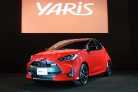 2019年10月16日に世界初公開された新型「トヨタ・ヤリス」。これまで「ヴィッツ」名で扱われてきた日本国内でも、ヤリスと呼ばれるようになる。