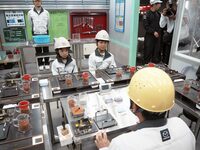 職業体験プログラム「Out of KidZania in Japan Mobility Show 2025」の様子。