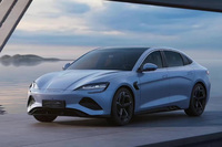 2022年5月に発表されたBYDのミドルサイズ電動セダン「シール」。一充電走行距離は555km。2023年中の日本導入を予定している。