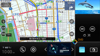 ナビ画面は約4.4型から約6.7型サイズへと、ナビをメインとした配置変更も可能。他の3つの表示内容もそれぞれのエリアサイズに従って変更される。
