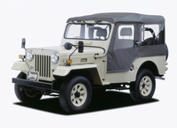 「三菱ジープ」。写真は1998年6月にリリースされた「最終記念生産車」(J55)。2.7リッター直4ディーゼルターボエンジンを搭載。