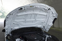 フロントフェンダー上部までカバーするため、ボンネットは巨大だ。