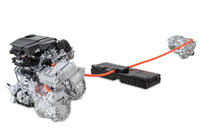 4WDシステムには、プロペラシャフトで動力を伝達する機械式ではなく、後輪をモーターで駆動する電動4WDを採用。燃費はFF車の19.7km/リッターに対して18.3~18.4km/リッターとなっている(WLTCモード)。