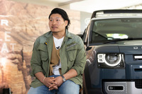 新たにランドローバーのブランドアンバサダーに就任した、ラグビープレーヤーの稲垣啓太選手。