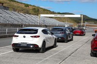 改良型「スカイアクティブX」搭載車の試乗会は、マツダの美祢自動車試験場で開催された。