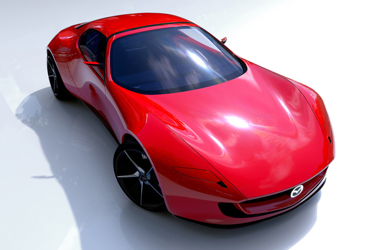 2023年のジャパンモビリティショーで発表された、小型スポーツカーのコンセプトモデル「アイコニックSP」。