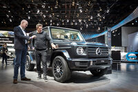 2018年のデトロイトショーで発表された現行型「Gクラス」。数え方にもよるが、現行型は3世代目のモデルとなる。