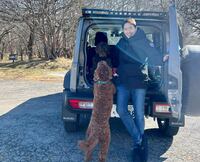 愛車「ジムニーちゃん」で葉山の友人宅から八ヶ岳まで満員乗車で無事到着。(神戸)