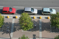 この3台並びの「ランチアY」は、生産終了から3年後の2006年にトリノのショッピングセンターで撮影したもの。