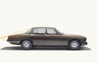 ジャガーXJシリーズI(補足線は筆者による)