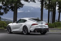 2022年の秋からデリバリーが始まった最新の「トヨタ・スープラ」。今回の試乗車は最上級グレード「RZ」。