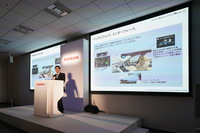 2019年5月の「ProPILOT2.0」の説明会より。同システムは、ナビゲーションシステムと連携し、高速域でのハンズオフ走行も可能とした先進運転支援システムだった。