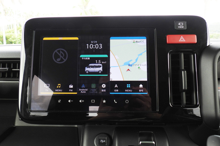 スズキ・スペーシア ギア ハイブリッドXZターボ(インフォテインメントシステム)