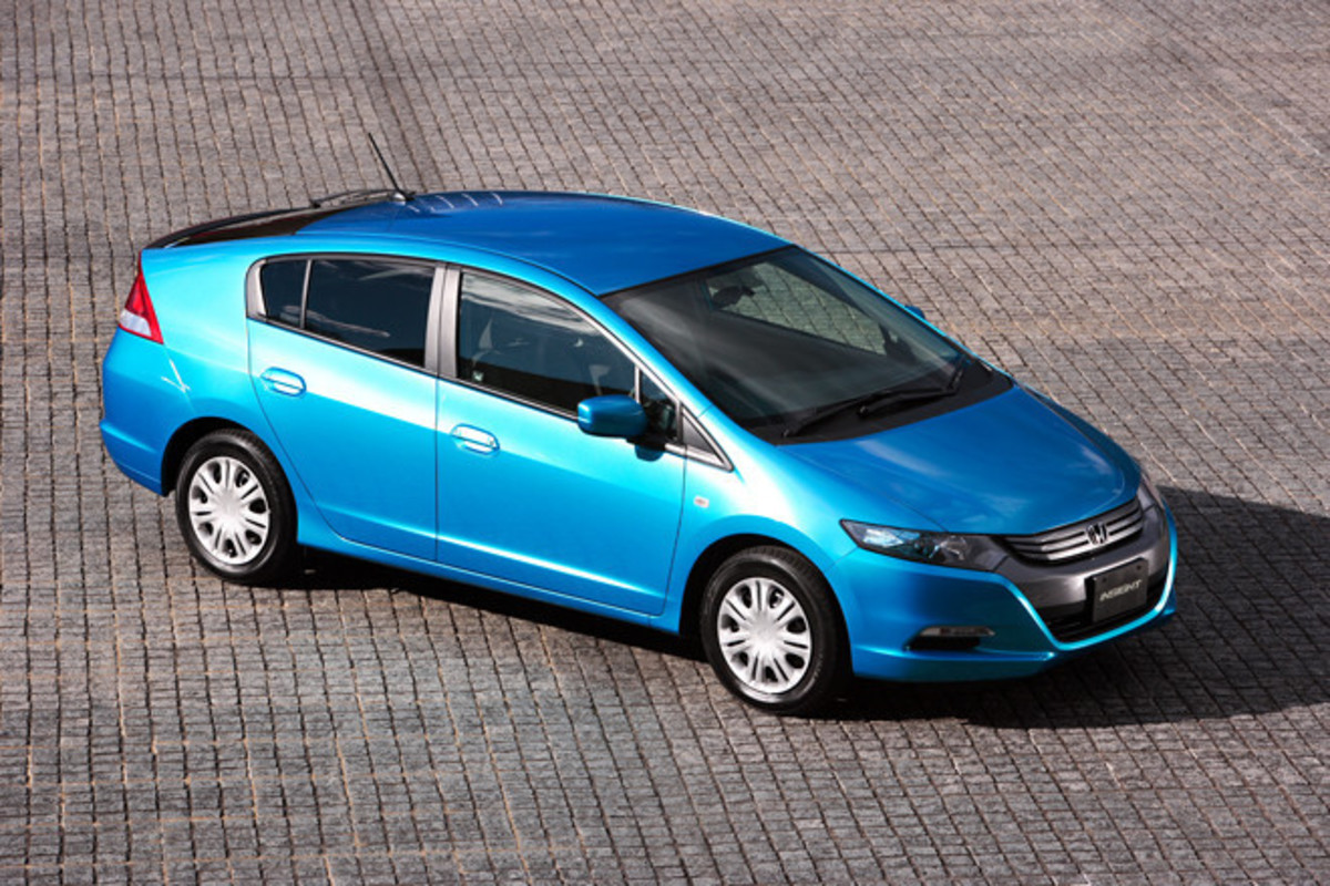 ホンダ・インサイト ハイブリッド 青 5ドア ホンダ・インサイトEX