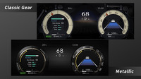 ギアのギミック感やレトロ感が楽しめる「クラシックギア」(上)とシンプルな高級感を追求した「メタリック」(下)の2タイプが追加設定された。