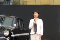 日産自動車の星野朝子専務執行役員は、学生時代に5代目“スカイライン ジャパン”を、その後自らR32「スカイラインGTS-t」を購入しドライブを楽しんだといったエピソードとともに、スカイラインとの思い出を語った。