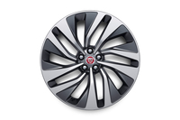 「FペースR-DYNAMIC SVカラーエディション」に装着されるサテンダークグレイコントラストダイヤモンドターンドの「21インチ“スタイル1068”10スプリットスポークアロイホイール」。