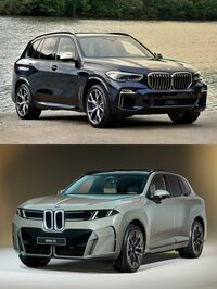 先代にあたる4代目「BMW X5」(上)と、先日発表されたばかりの5代目X5(下)。
清水「僕は新型のほうがイイと思うけどなぁ」
ほった「好みの違いはありましょうが、新型のほうが頭でっかちの尻でっかちになったのは事実でしょう」