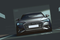 現行型「A6」のデザインスケッチ。