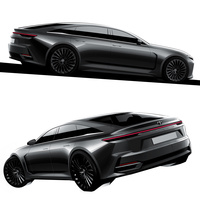 「クラウン セダン」のデザインスケッチ。
渕野「Cピラーの太い、ノッチバックのセダンにしてもカッコよかったと思うんですが」
ほった「そういう『クラウン セダン』も見てみたかったですね。昔は『セダン』と『ハードトップ』があったんだし、つくってくれないかしら?」