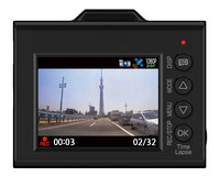 フロントカメラの室内側から見る。2インチ液晶に映る映像は広角レンズでありながら周辺がゆがまず自然なのがいい。