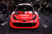 WRCを戦う「GRヤリスRally1」も会場に並べられた。