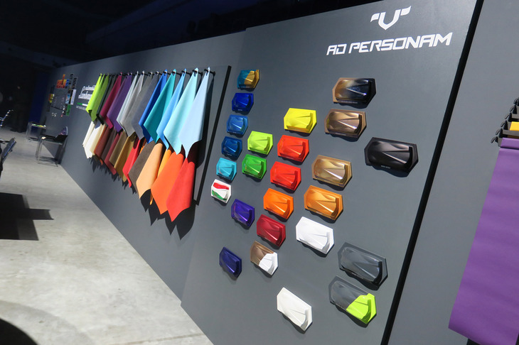 オーダーメイドプログラム「アドペルソナム」の展示スペース。