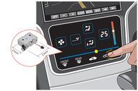 ハプティクス(触覚)技術とは、振動などの触覚によってドライバーと機器のコミュニケーションを図る技術。アルプスアルパインは「ハプティック」という名称で実用化を進めている。