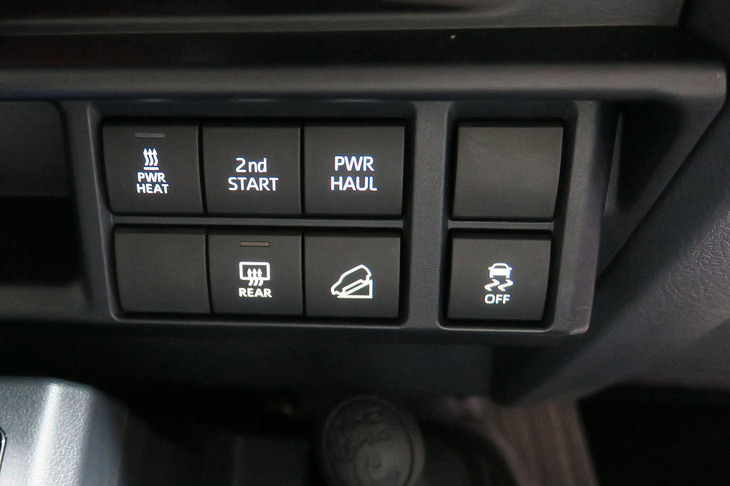 トヨタ・ランドクルーザー“70”(ダッシュボードのスイッチパネル)