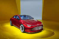 「IAAモビリティー2023」で発表されたメルセデス・ベンツのスタディーモデル「コンセプトCLAクラス」。800V技術、750km以上の航続距離、100kmあたりわずか12kWhの目標消費電力などが特徴として掲げられる。