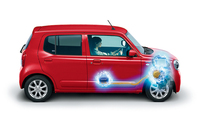 スズキは軽自動車の分野でもマイルドハイブリッドの普及を着々と進めている。写真は2021年12月に発売された現行型「アルト」。